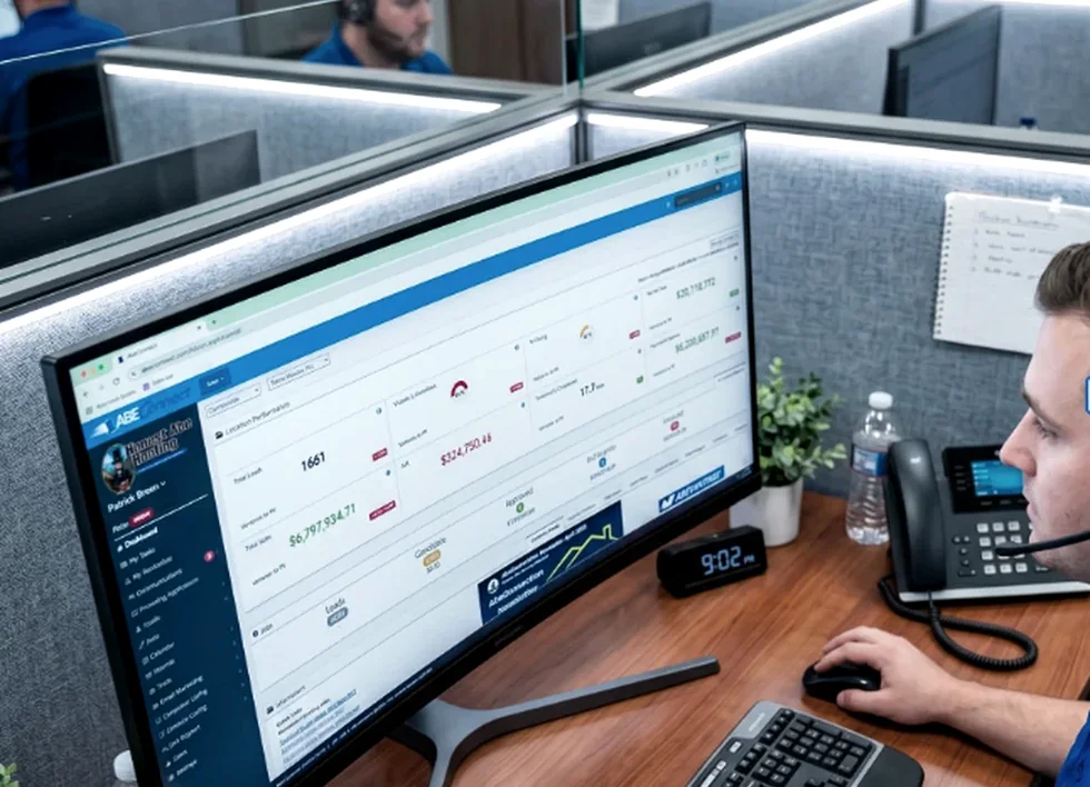 Operations workspace with digital dashboards and team members